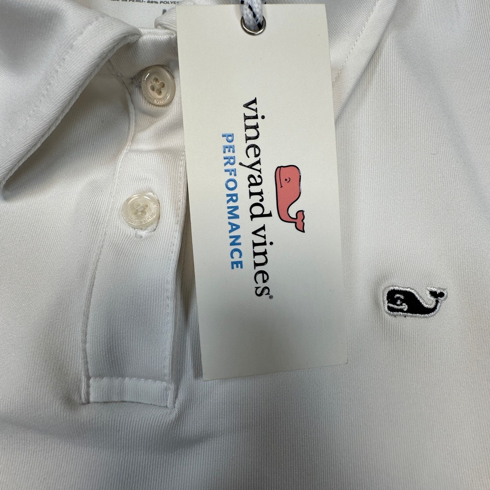 Vineyard Vines Pleated Tennis Dress Womens M White Stretch Pickleball NEW READ - Picture 6 of 13